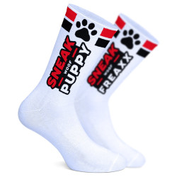 SneakFreaxx Chaussettes Sneak Woof Puppy Rouge